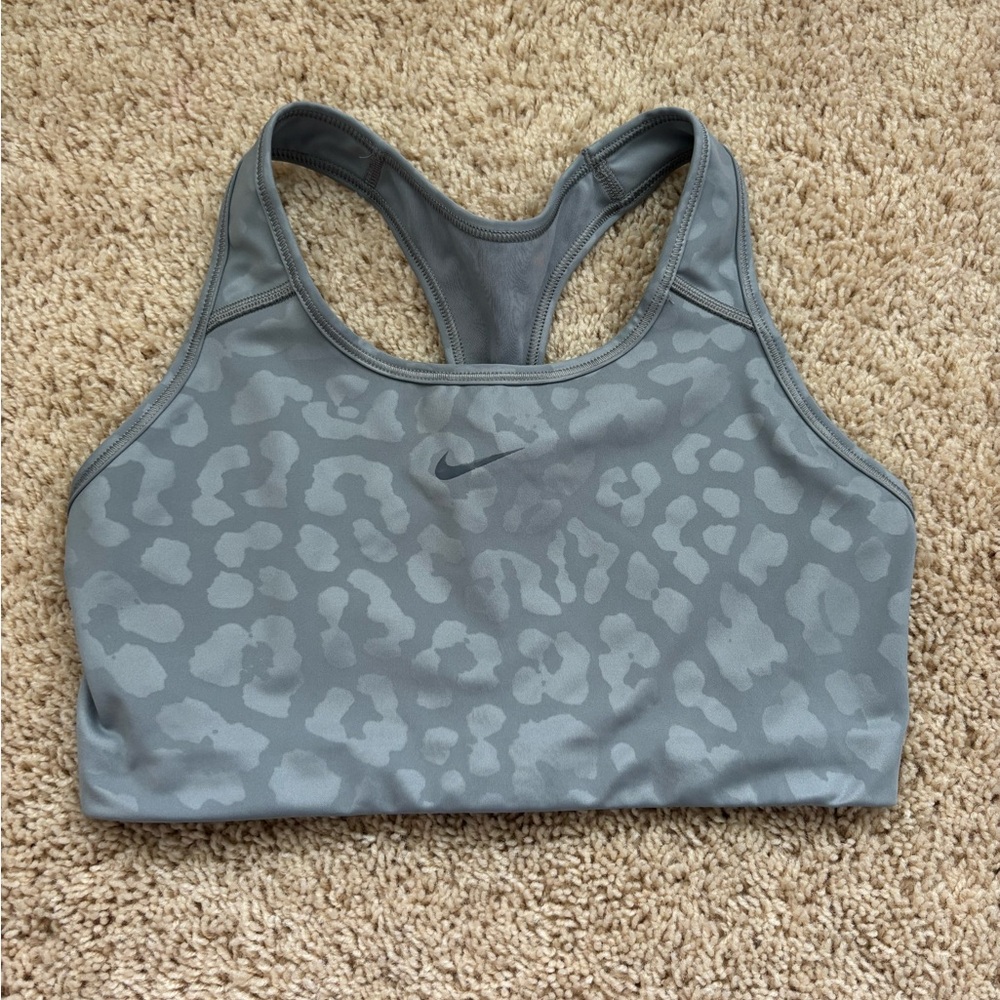 Nike Gray Performance Sports Bra with Racerback